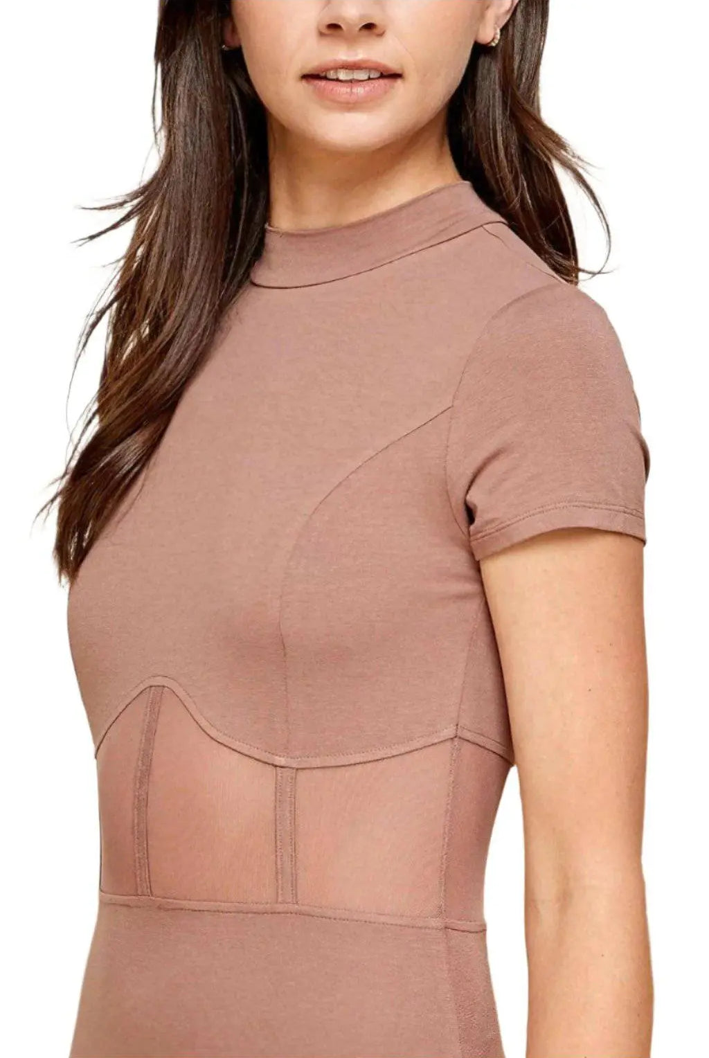 Corset Mesh Mock Mini Dress Dress Epicplacess