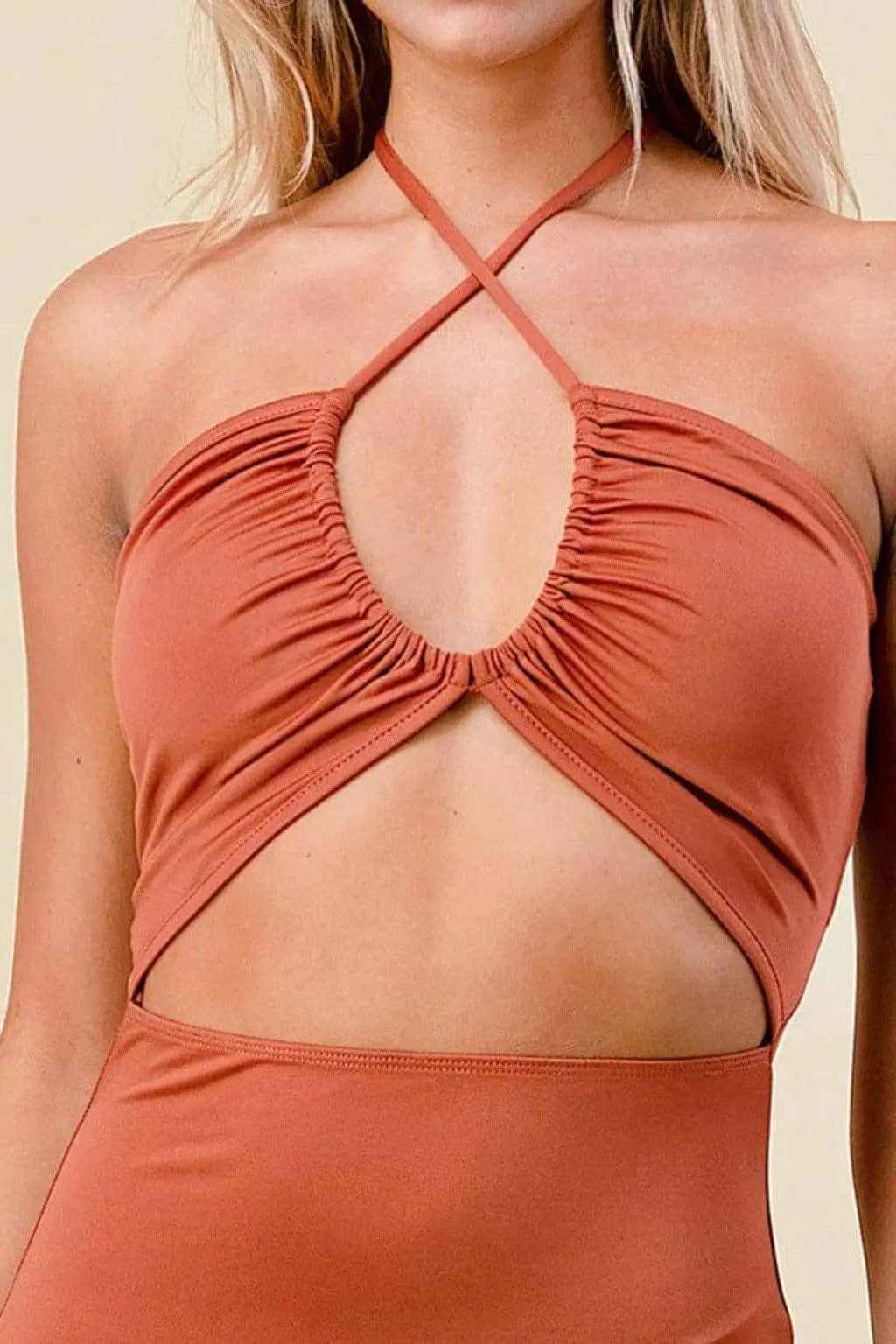 Brown dress outfit view - Epicplacess