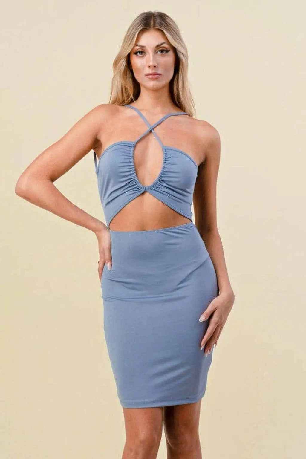 Cross strap dress product view - Epicplacess