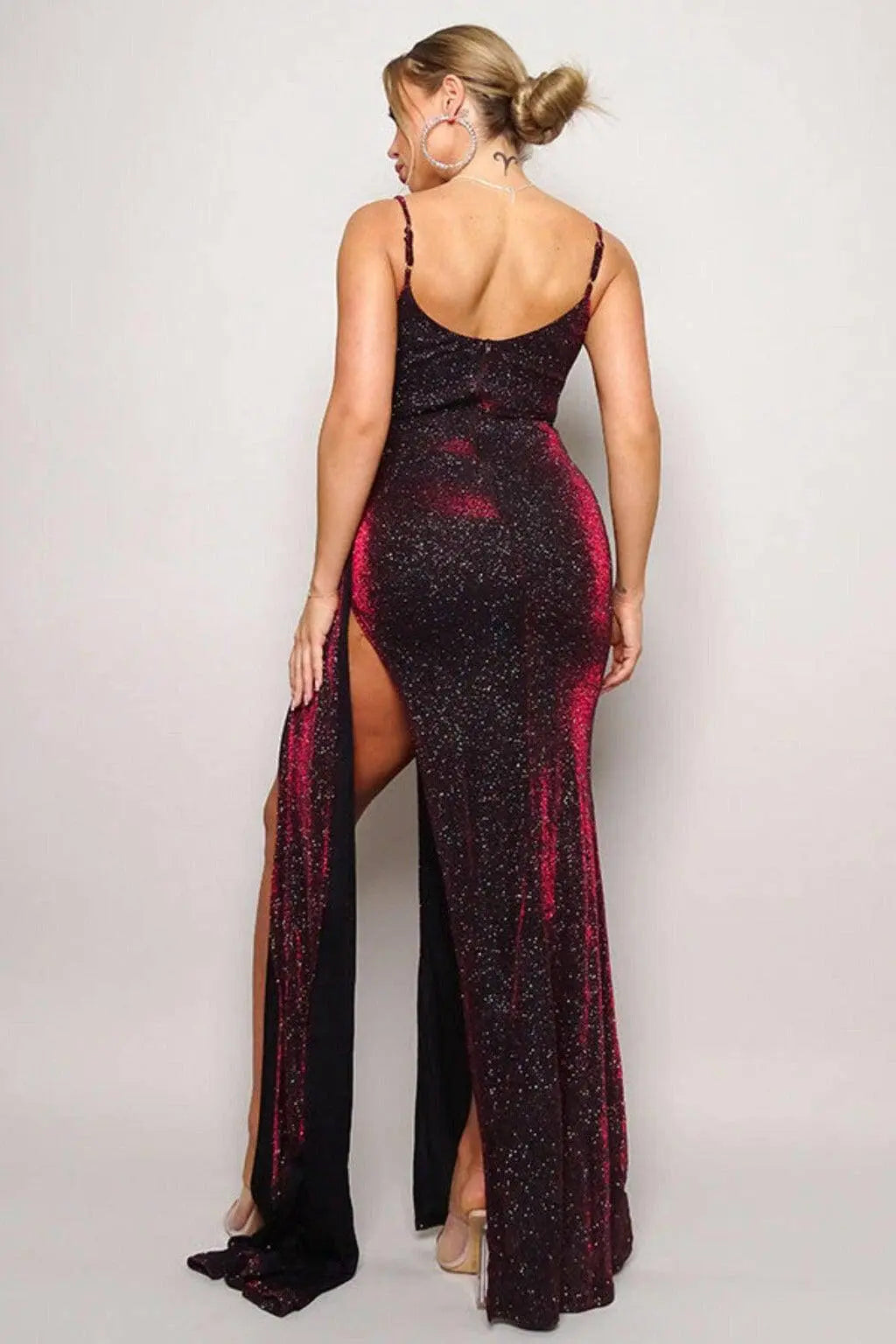 Crossover Glitter Princess Maxi Dress - Epicplacess