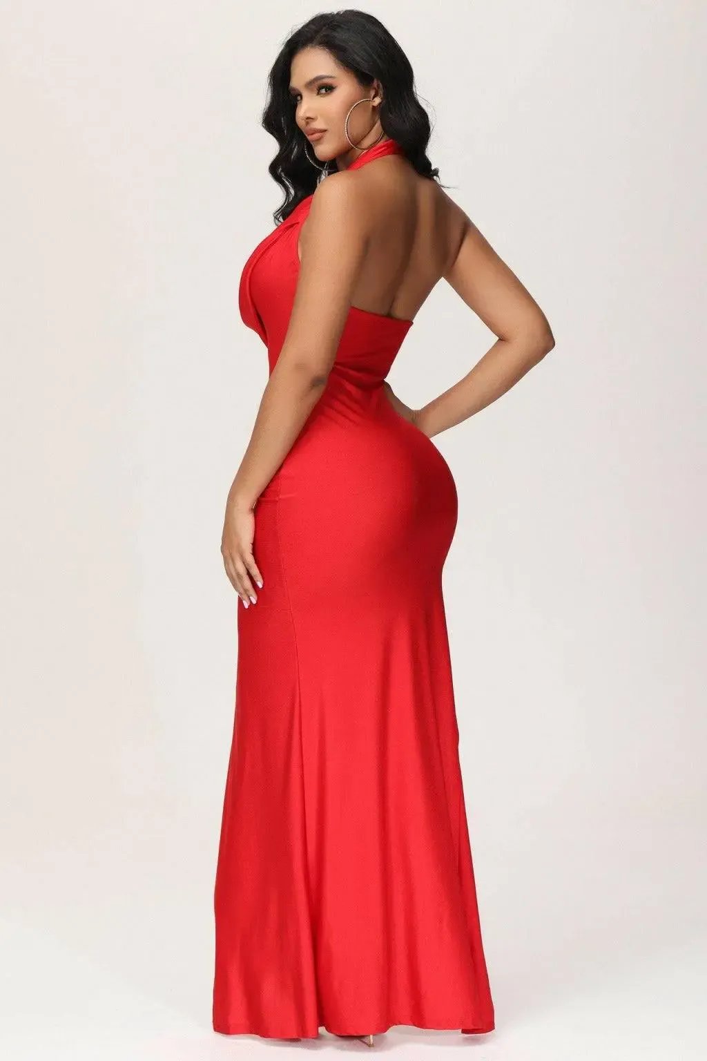 Red maxi dress final detail - Epicplacess