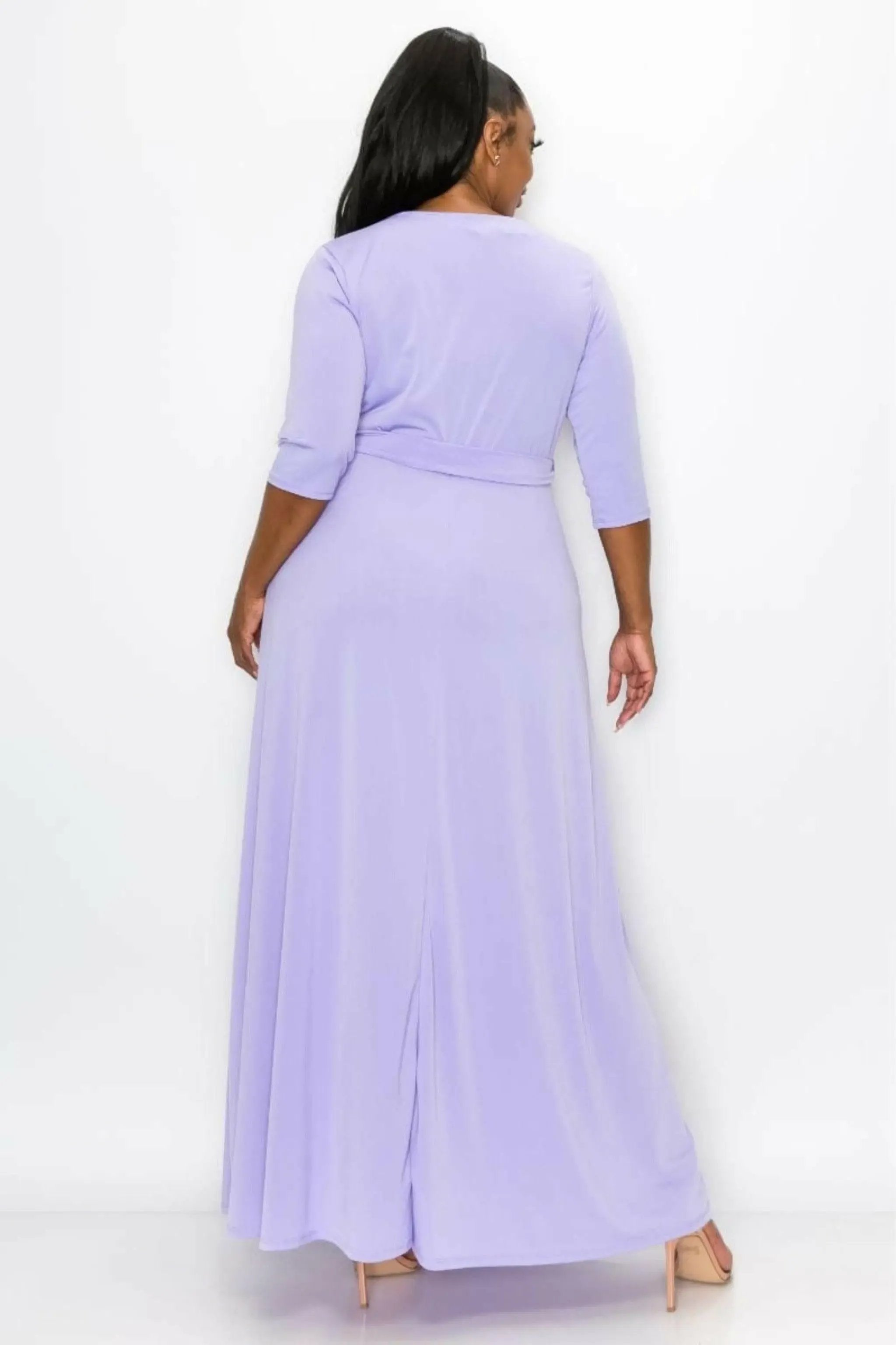 Twist front maxi dress front view - Epicplacess