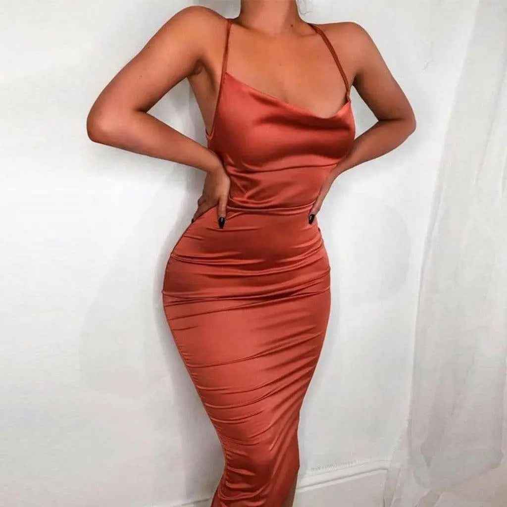 Ruched and ready midi dress - Epicplacess