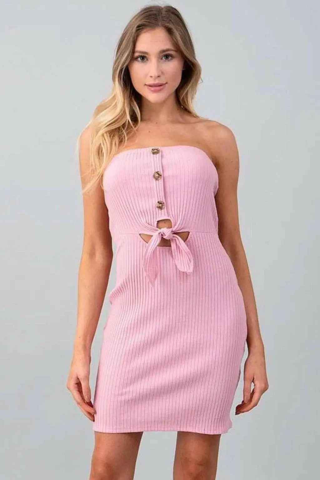 Tube front-button dress product view - Epicplacess