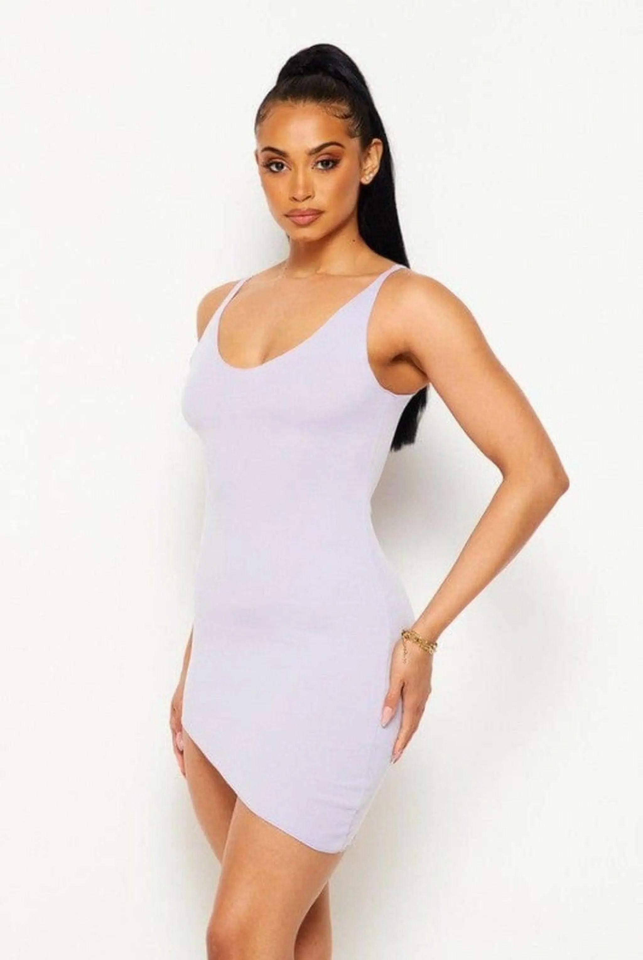 Rib fabric are versatile MINI DRESS DRESS Epicplacess