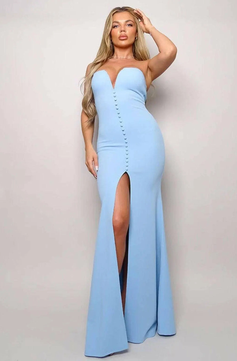 Bottega Bridal Mermaid maxi dress Dress Epicplacess S Blue
