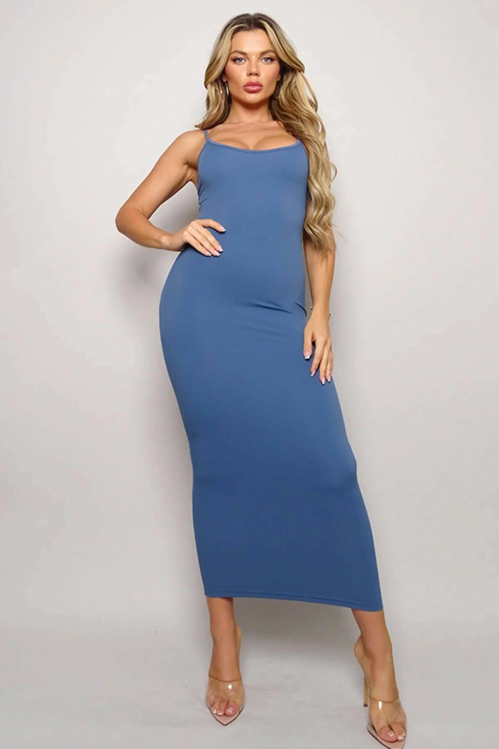 Luxe Smooth long slip maxi dress - Epicplacess