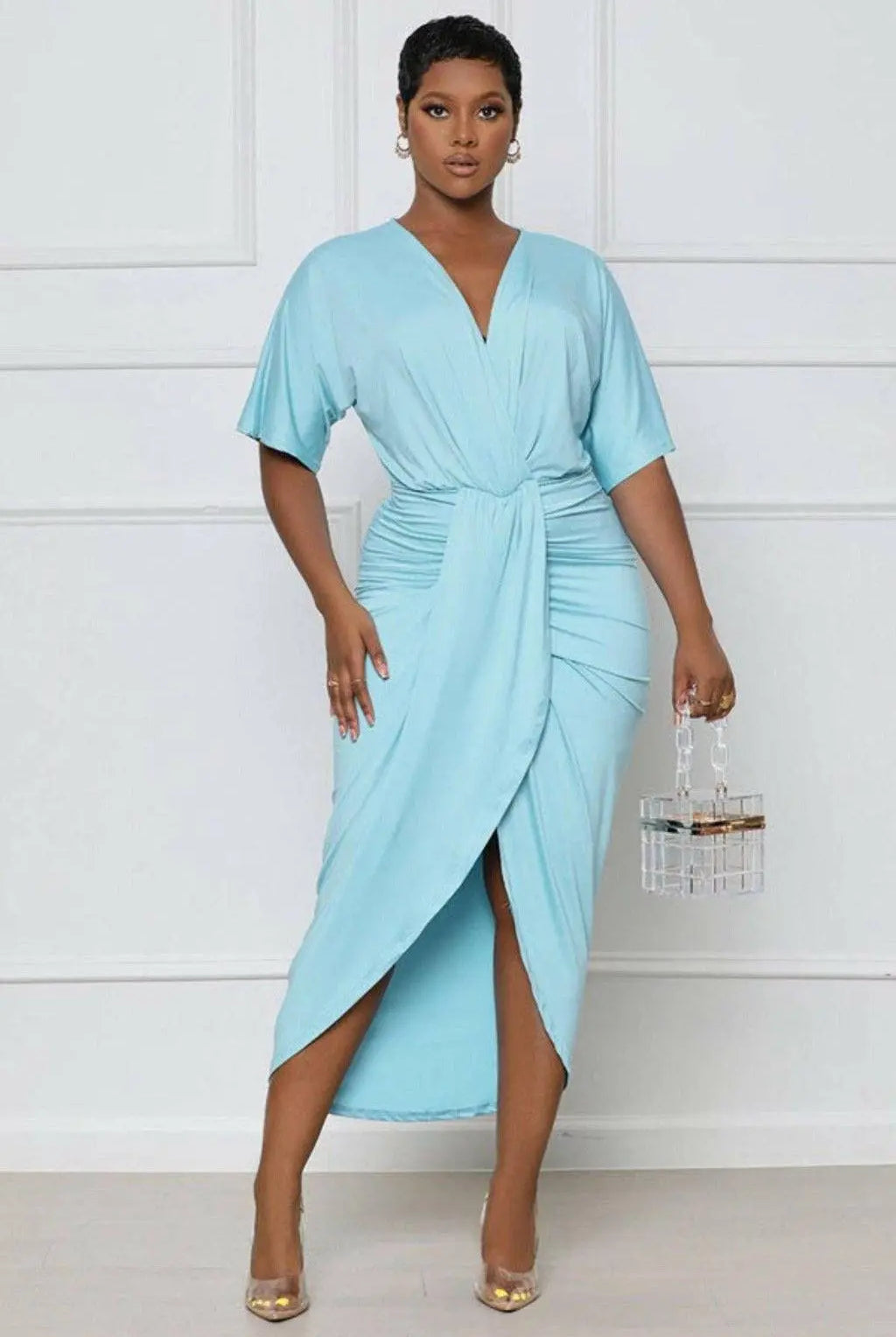 Sultry Explore Heart Sexy Maxi Dress Dress Epicplacess S blue