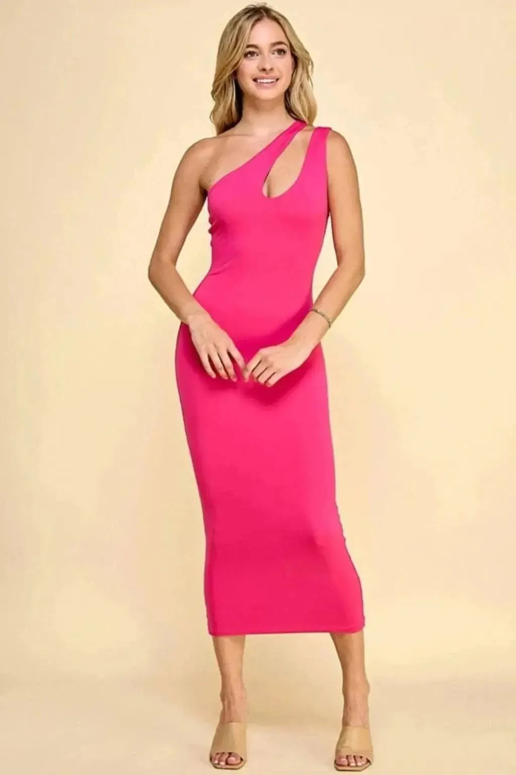 Pink halter maxi dress - Epicplacess