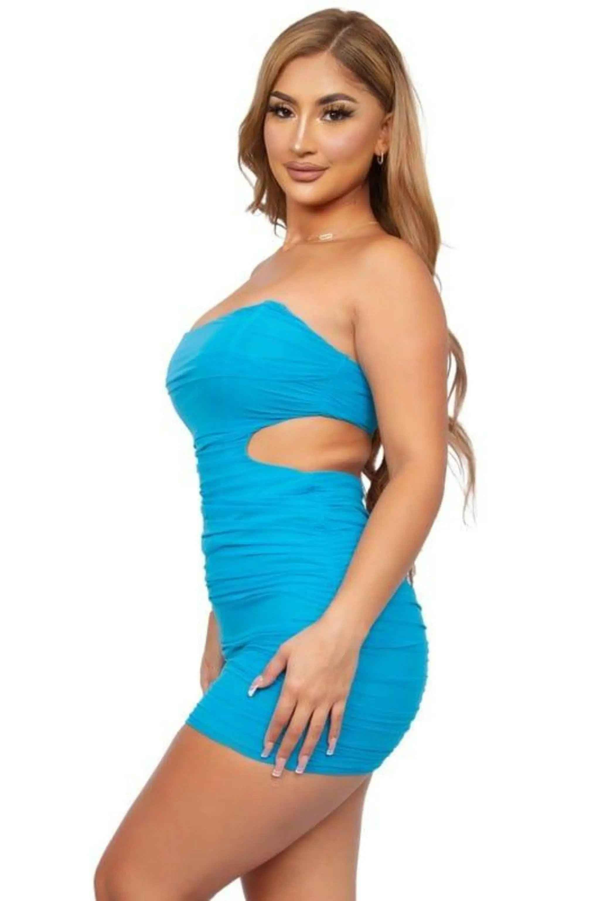 Corset mini dress side view - Epicplacess
