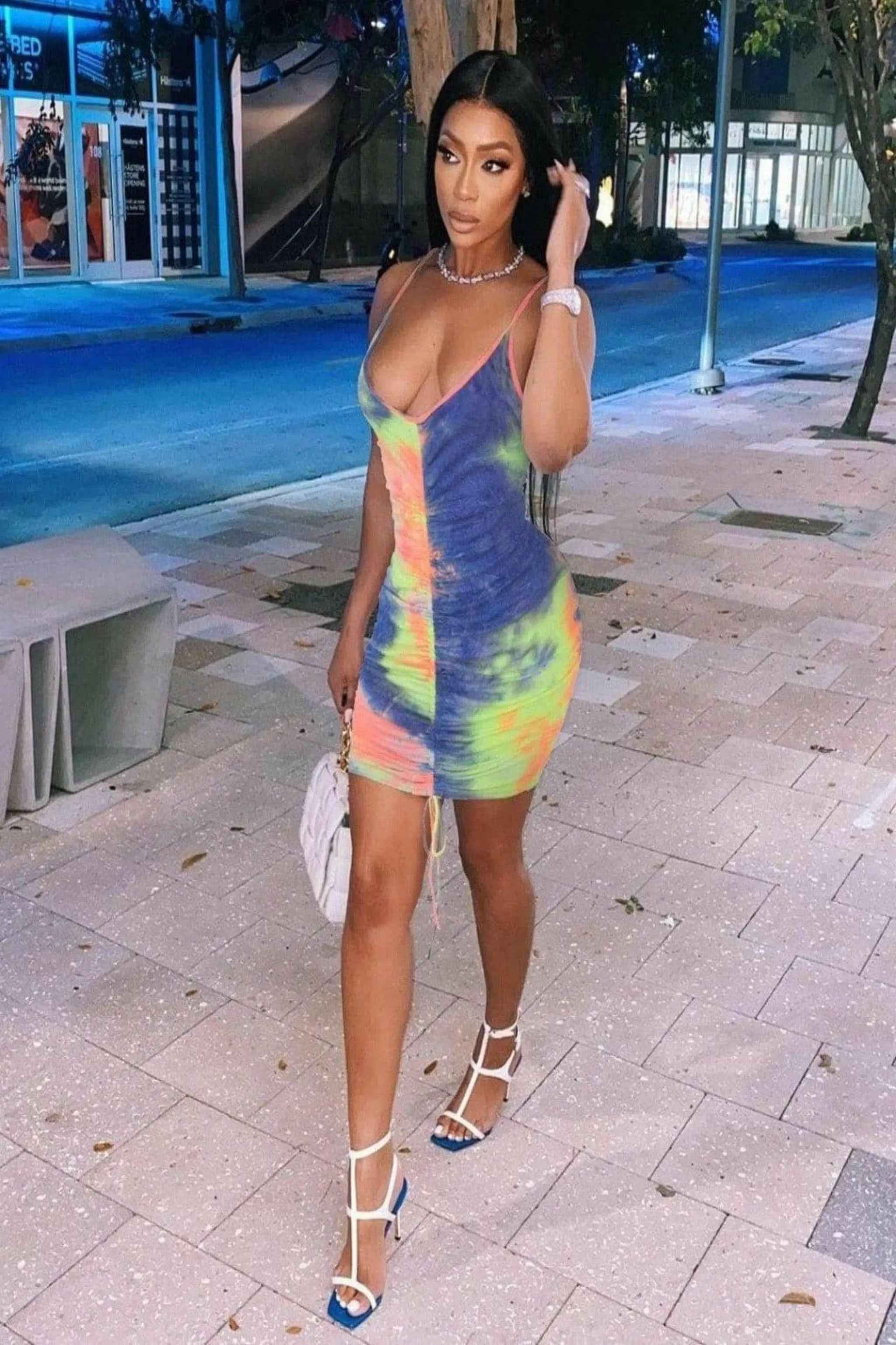 Printed mini dress detail - Epicplacess