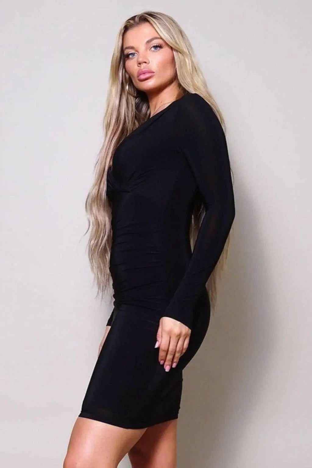 Steph crossover midi dress product view - Epicplacess