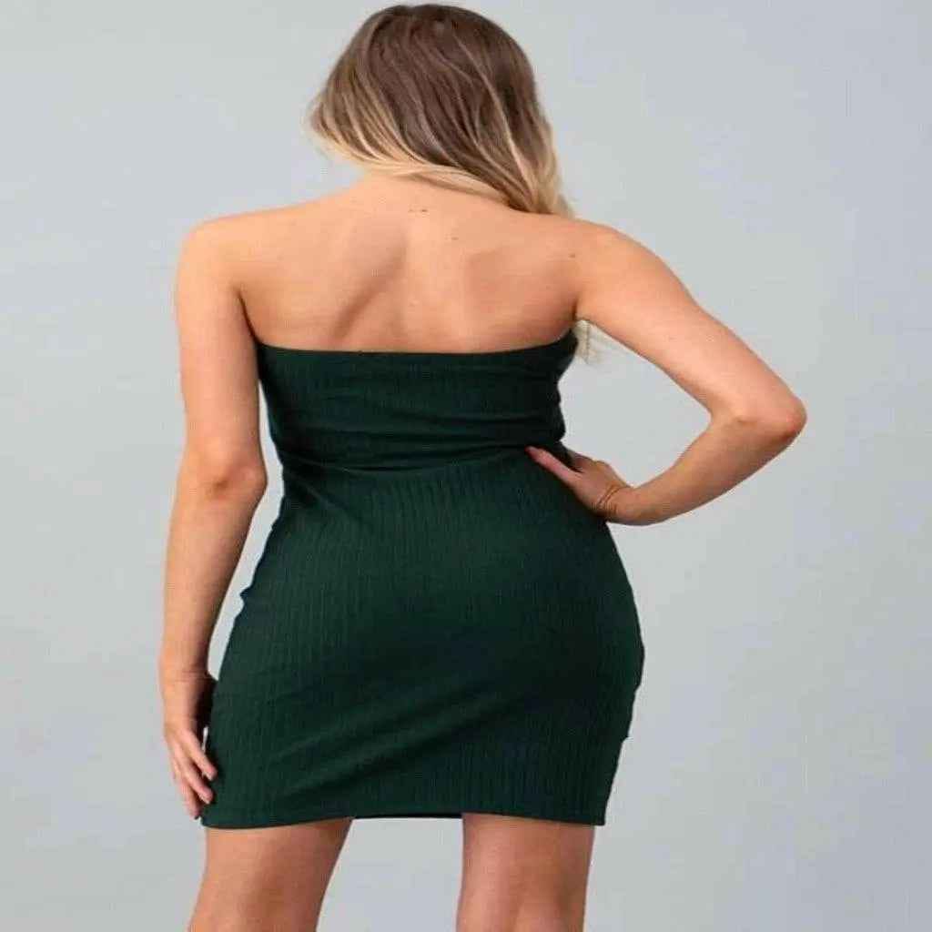 Front-button midi dress final view - Epicplacess