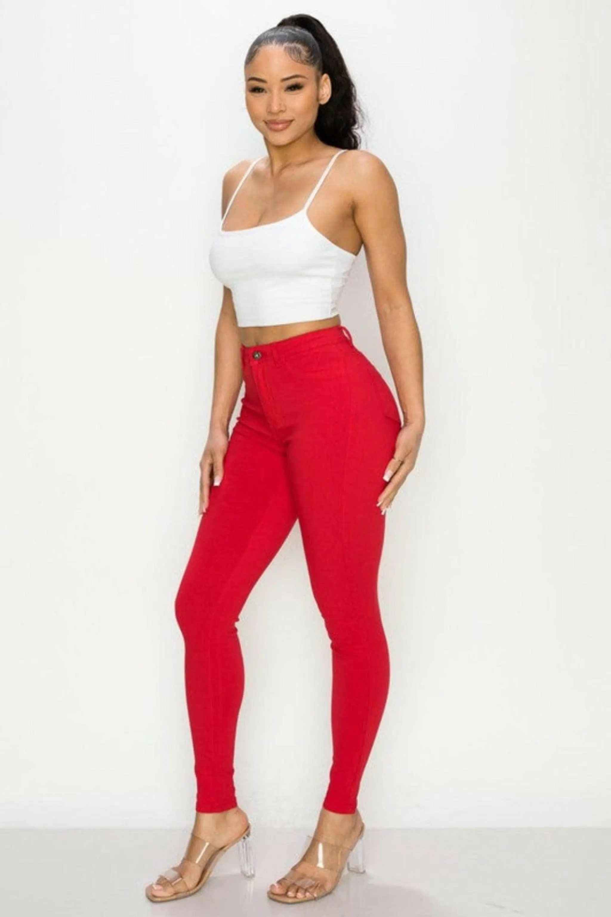 Red skinny jeans - Epicplacess