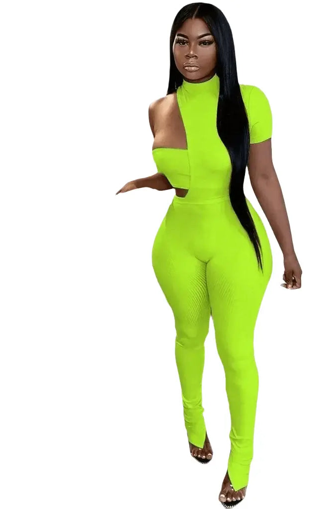 Chancy Hooded Knit CutOut Jumpsuits jumpsuits Epicplacess