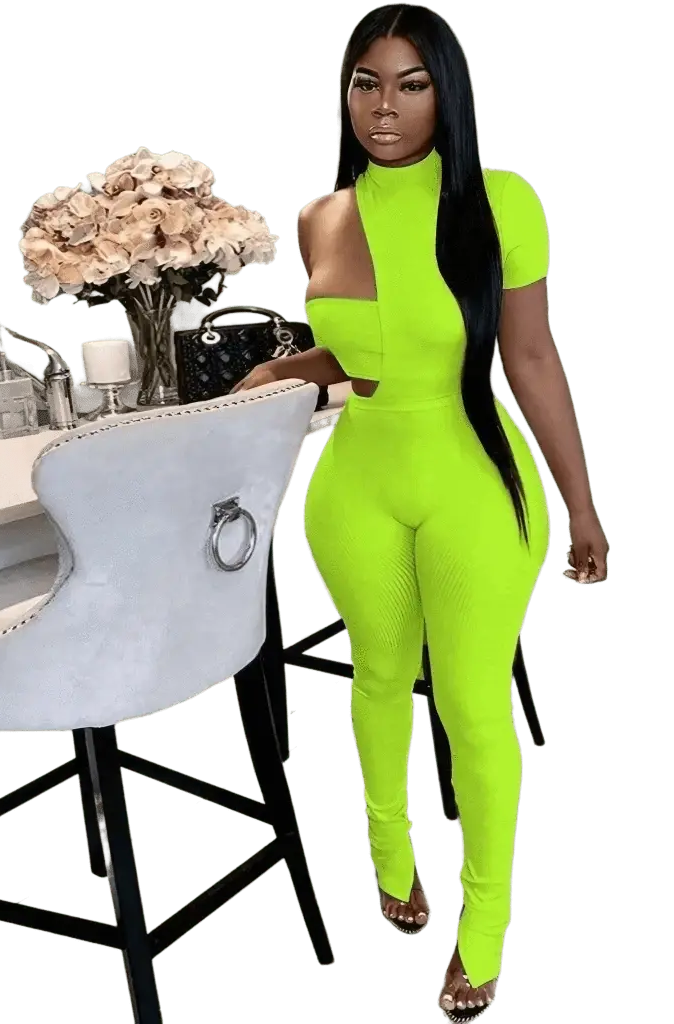 Chancy Hooded Knit CutOut Jumpsuits jumpsuits Epicplacess Green S