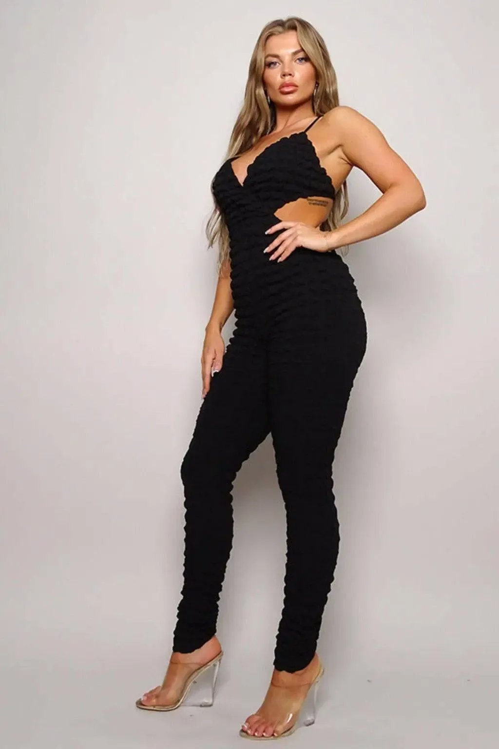 Teya Bubbles fitted catsuit jumpsuit - Epicplacess