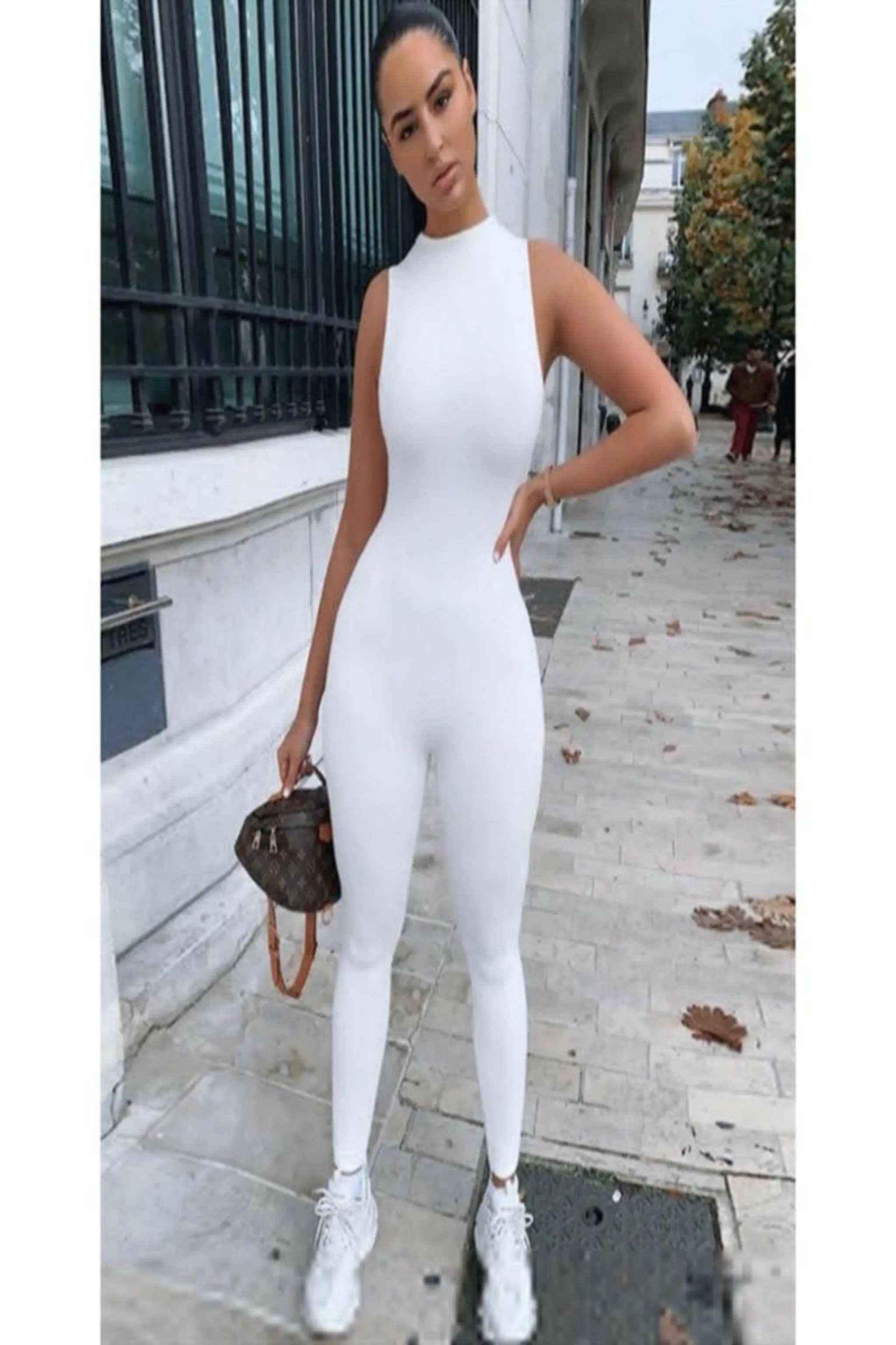 Sleeveless fitted jumpsuit - Epicplacess