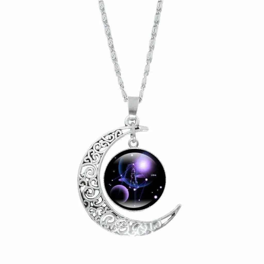 Crescent moon necklace style view - Epicplacess