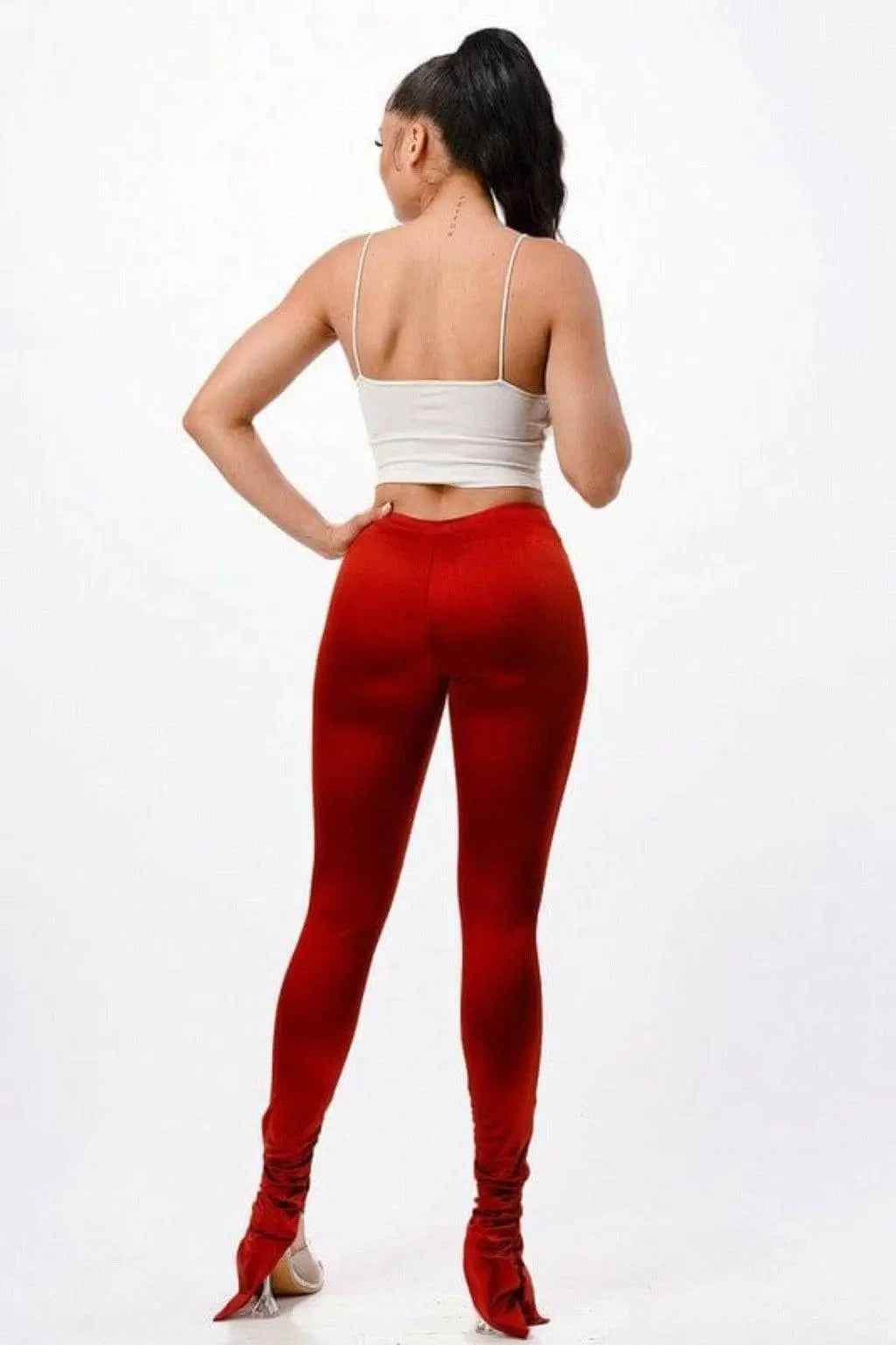 Ruched hem pants close detail - Epicplacess