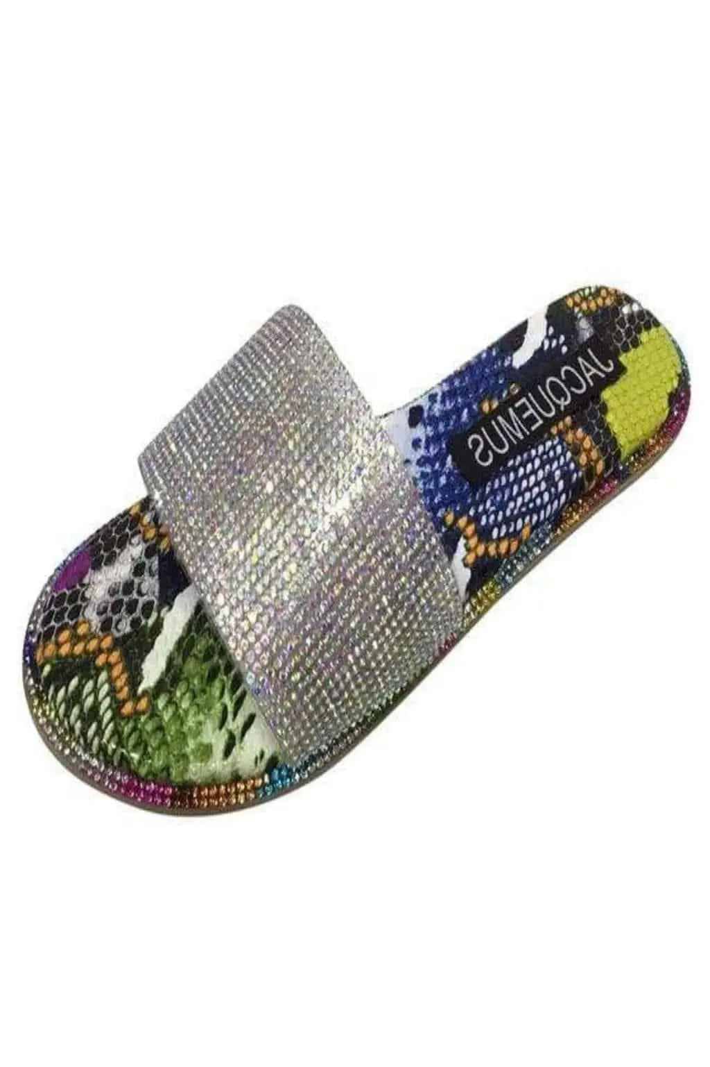 Multicolor flat sandals detail - Epicplacess