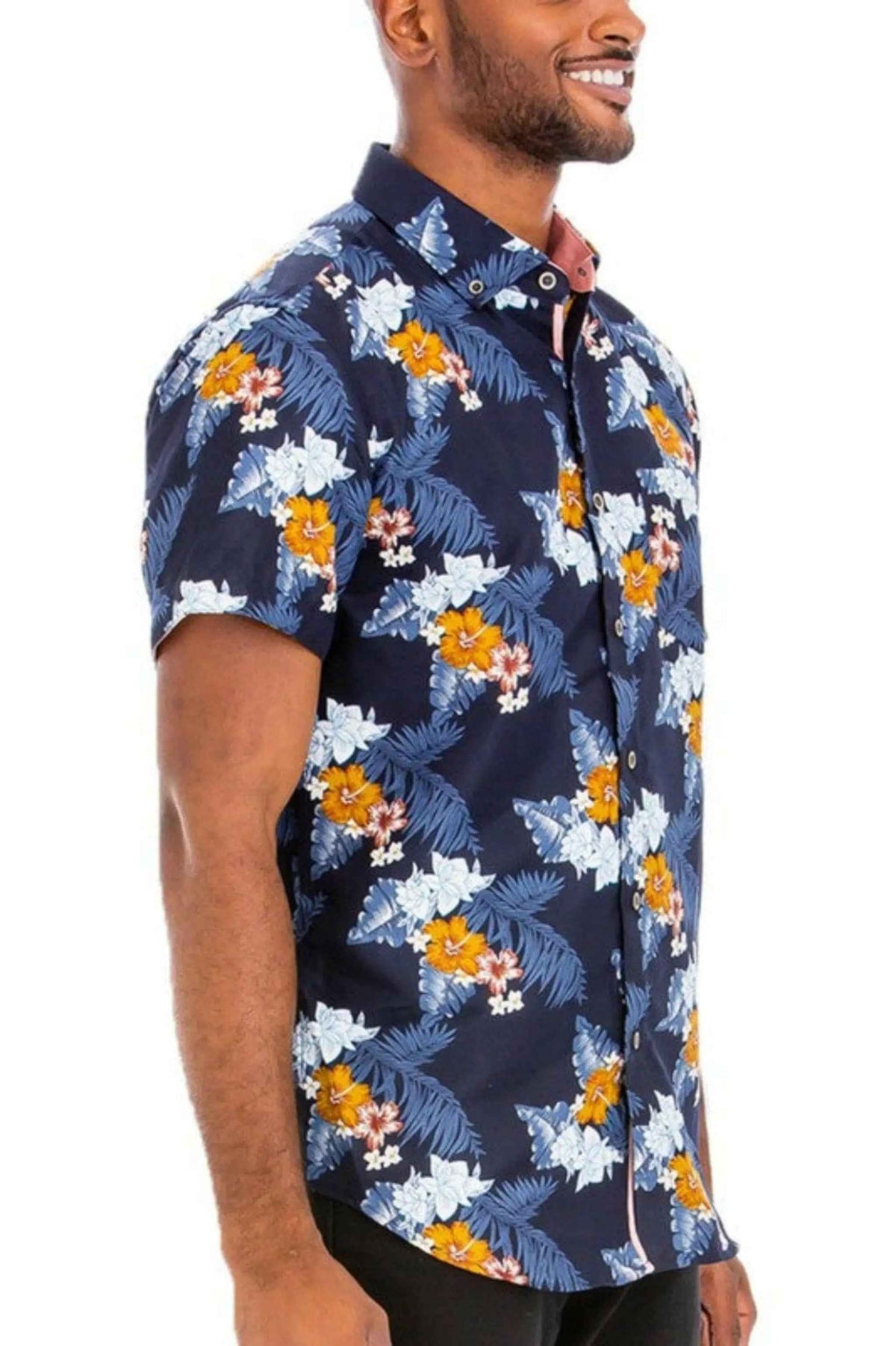 Hawaiian button shirt front view - Epicplacess