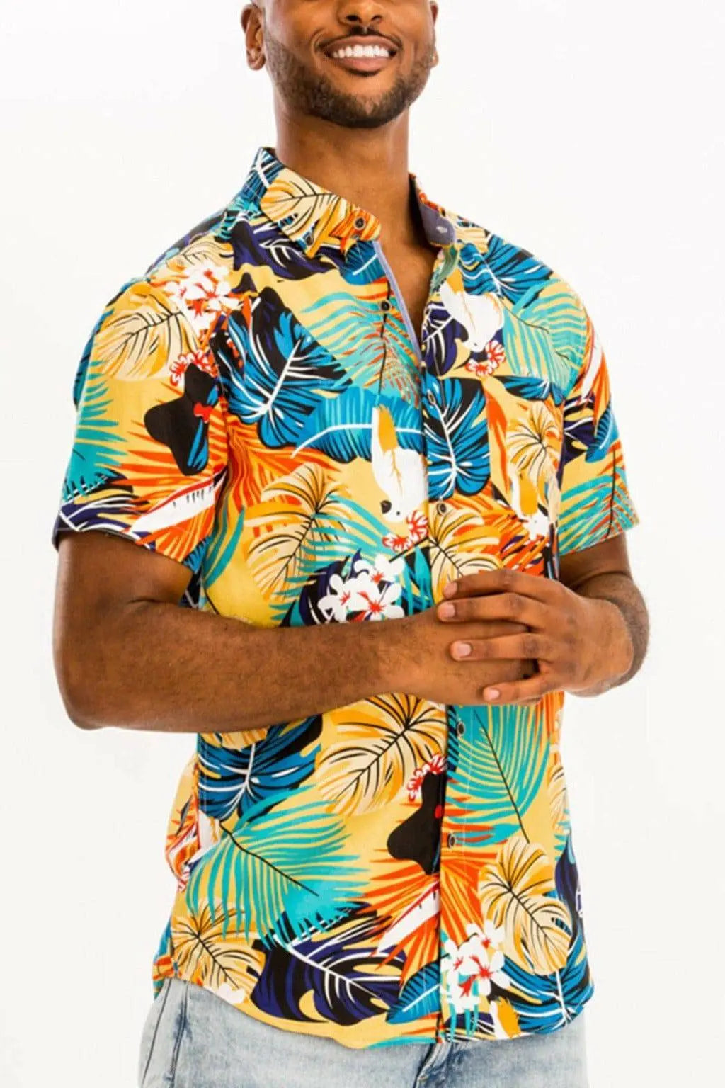 Weiv Hawaiian Print Button Down Shirts - Epicplacess