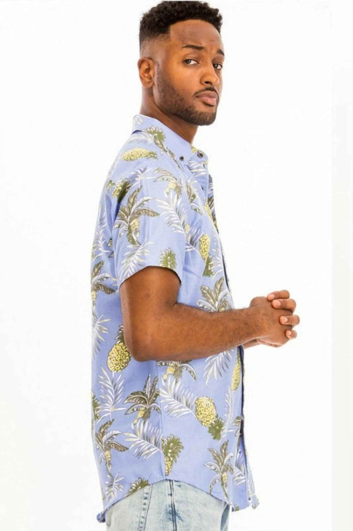 Purple button shirt detail - Epicplacess