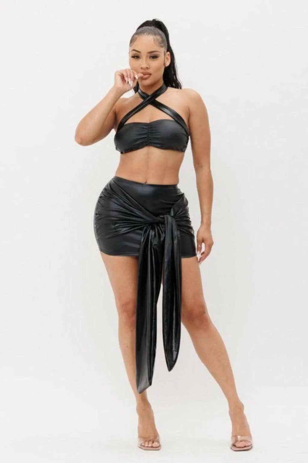 Top and skirt set back view - Epicplacess