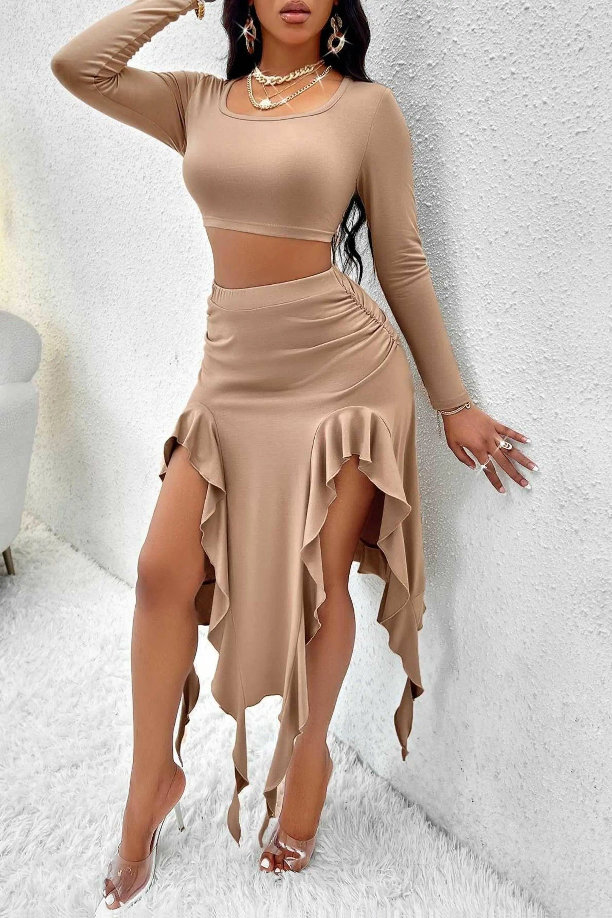 Lasting Memory Sweater Skirt Set - Epicplacess