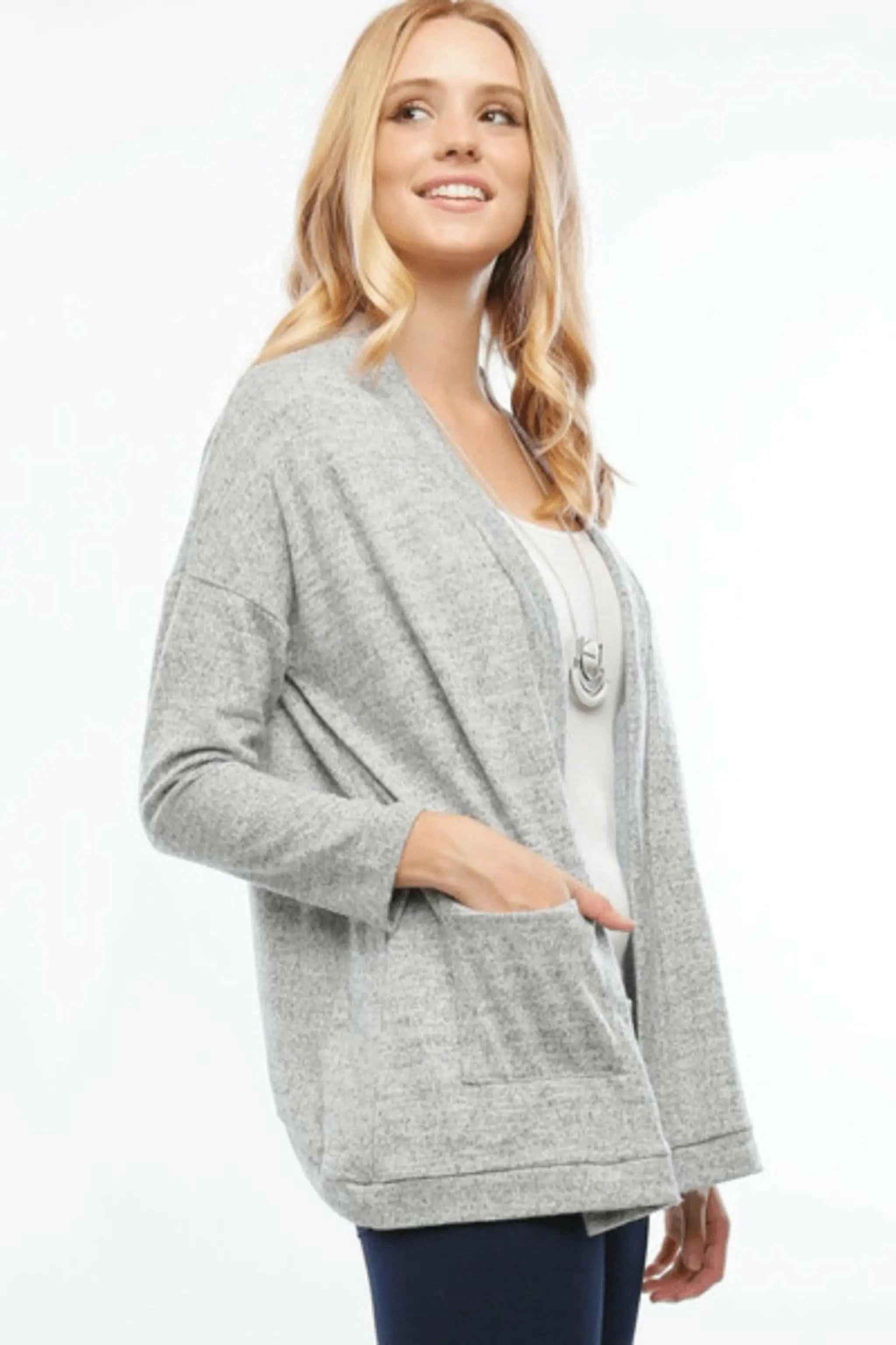 Princess notched brushed cardigan - Epicplacess