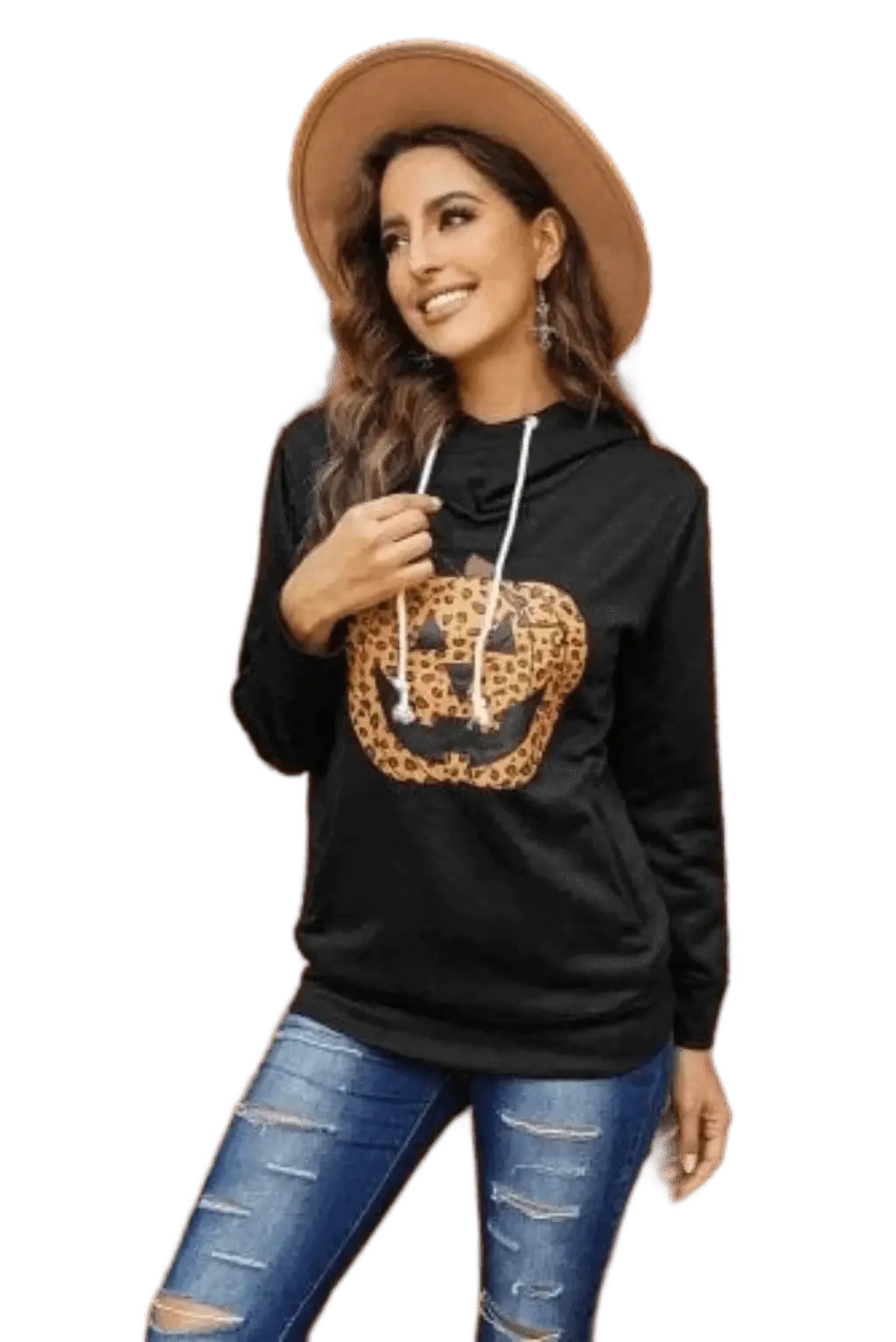 Cowl Pumpkin Hoodie Sweater - Epicplacess