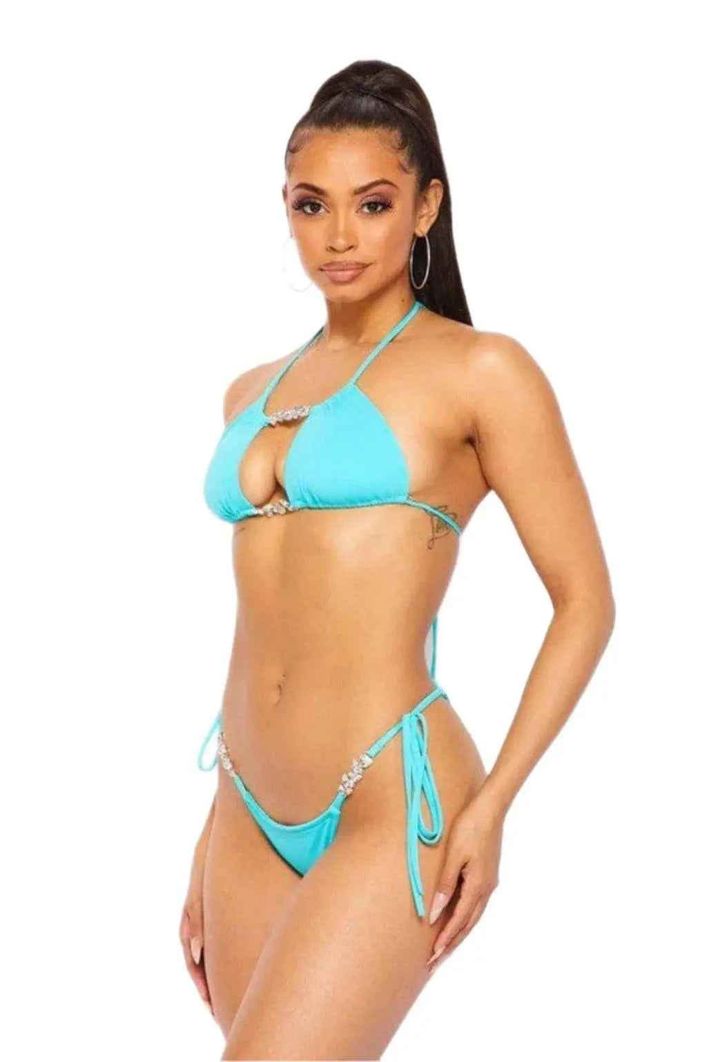 Green All Day two-piece swimsuit - Epicplacess