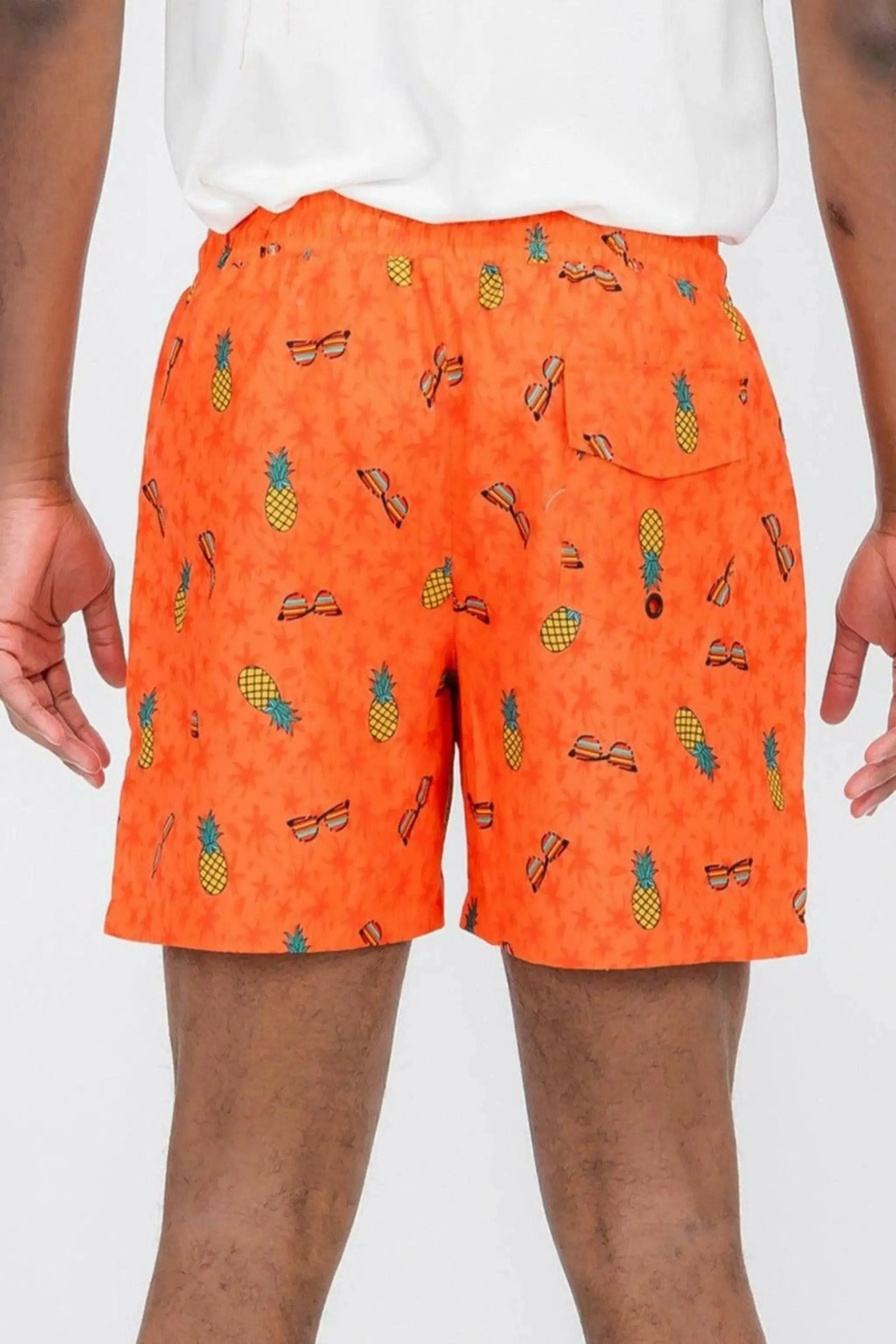 Tropical print swim brief front view - Epicplacess