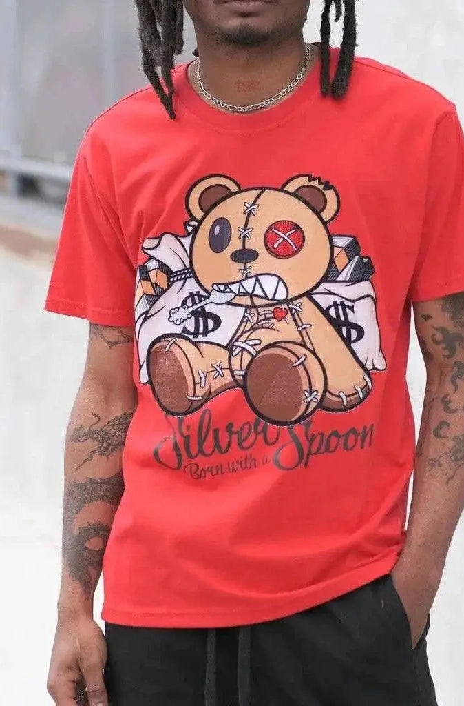 Born With A Silver Spoon t-shirt-Red T Shirt Epicplacess