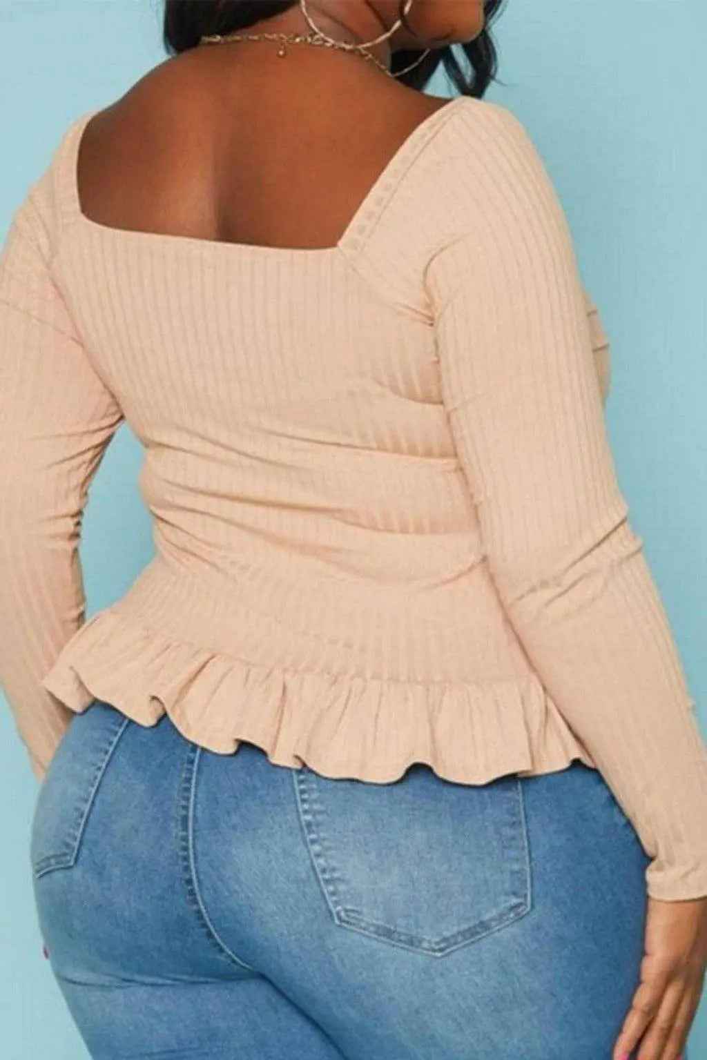 Ribbed knit top outfit view - Epicplacess