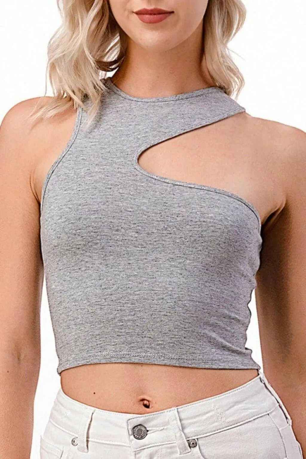 Grey tank top outfit view - Epicplacess