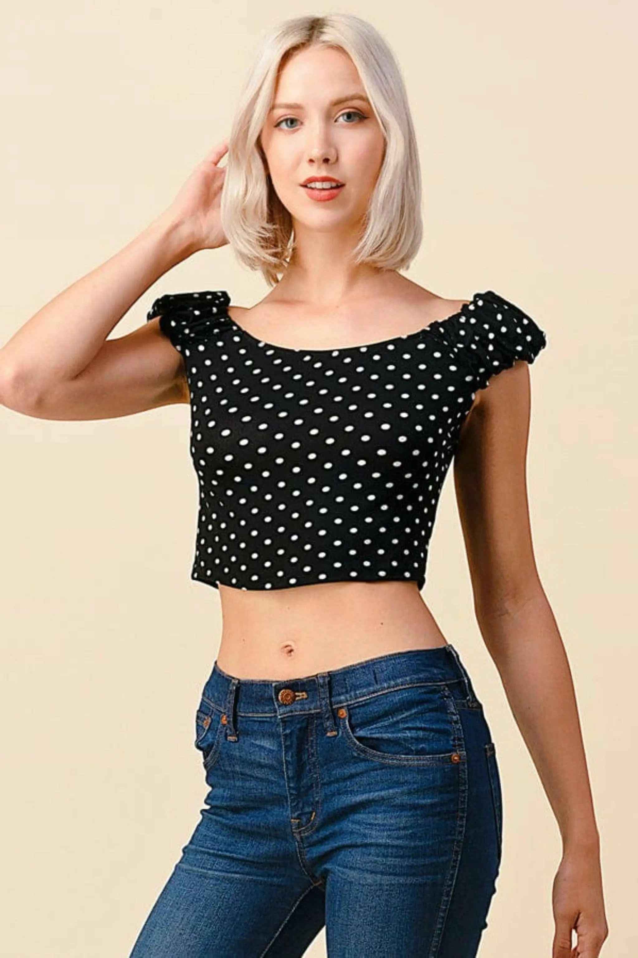 Ruffle sleeve top gallery view - Epicplacess