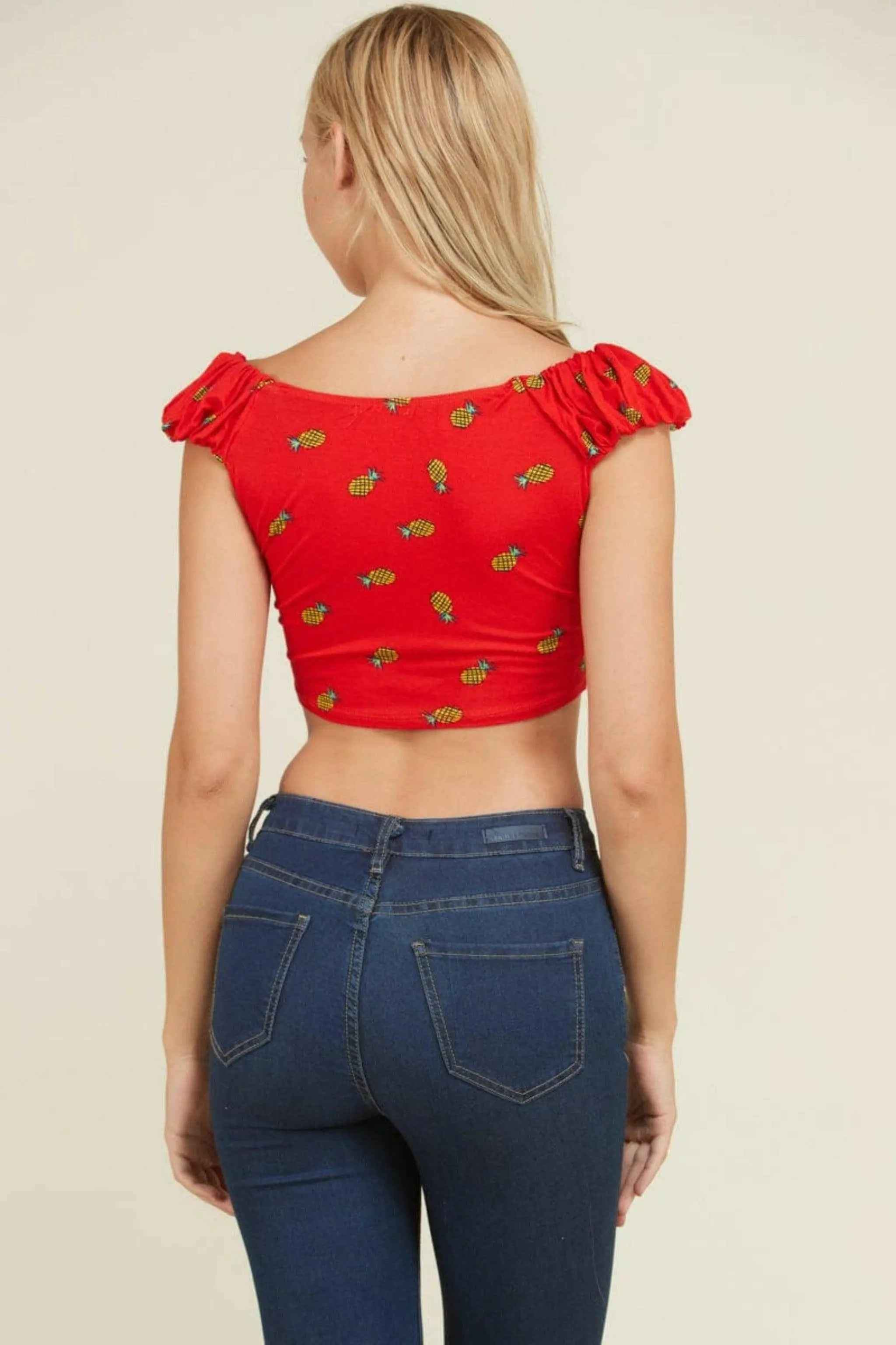 Ruffle crop top back view - Epicplacess