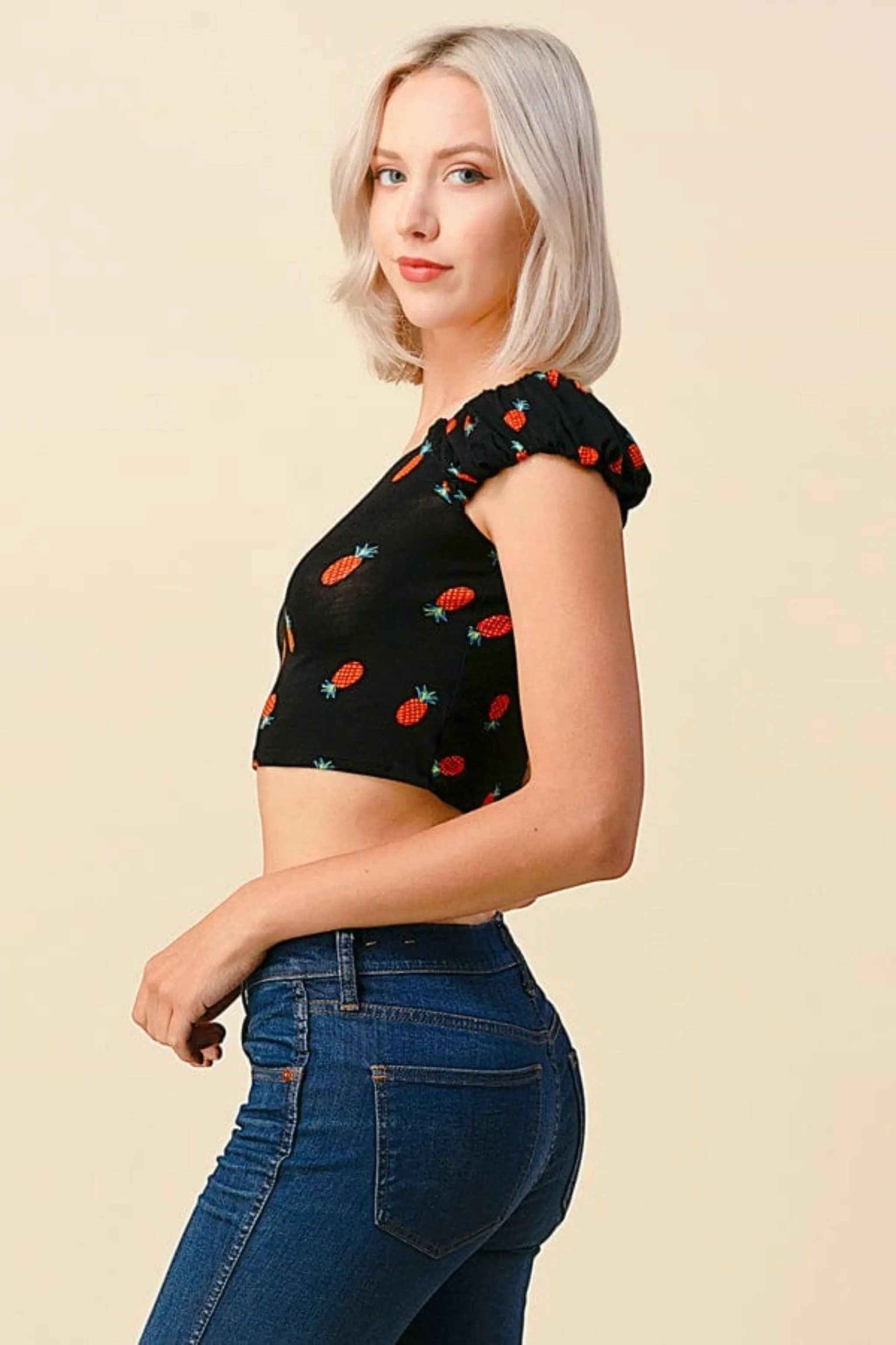 Ruffle crop top studio view - Epicplacess