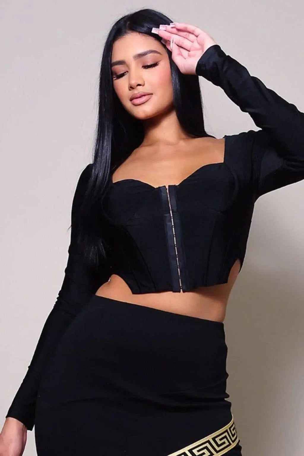 Black Taking Chances corset top - Epicplacess