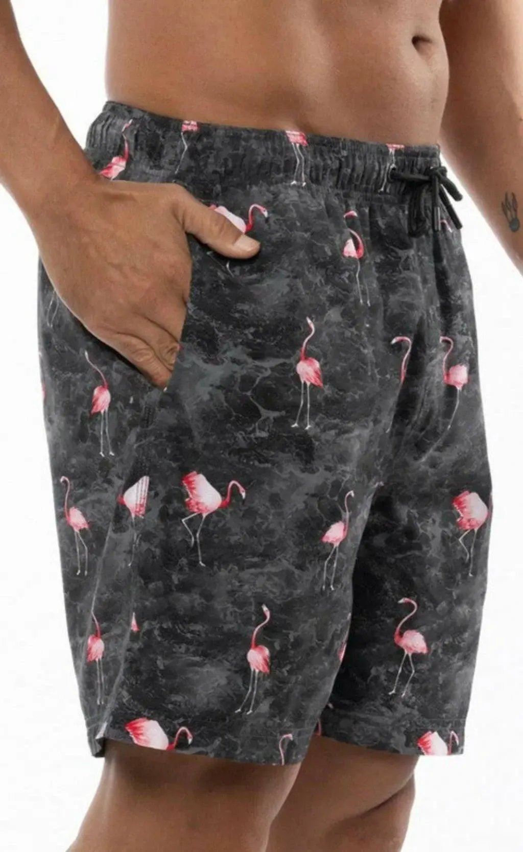 Black swim trunks back view - Epicplacess