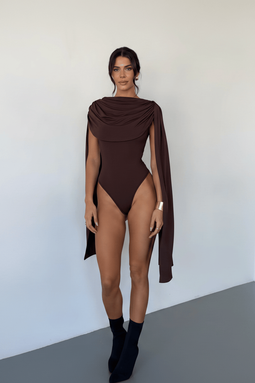 Brown bodysuit front view - Epicplacess