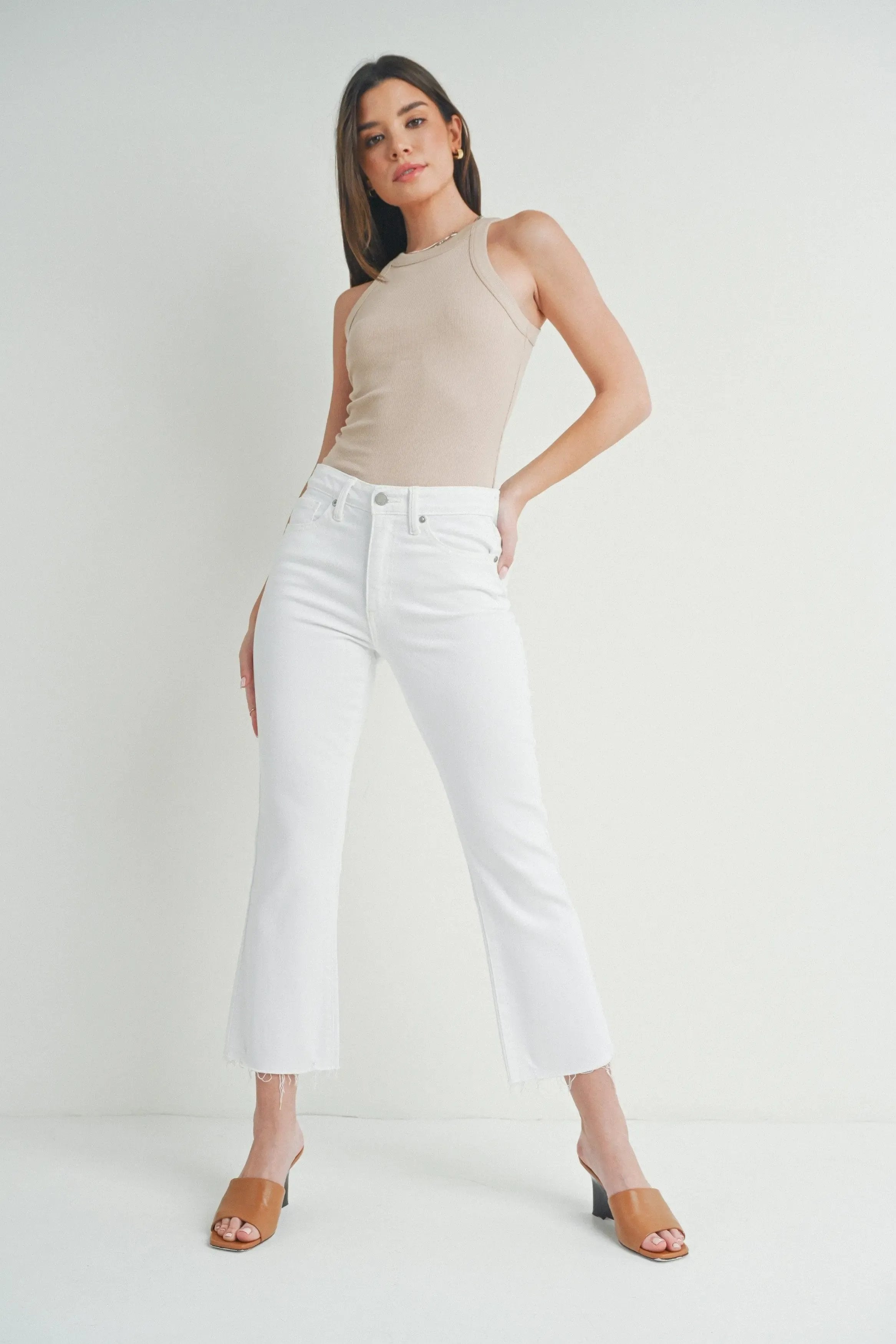 Hr Crop Flare Long Skinny Jeans - Epicplacess