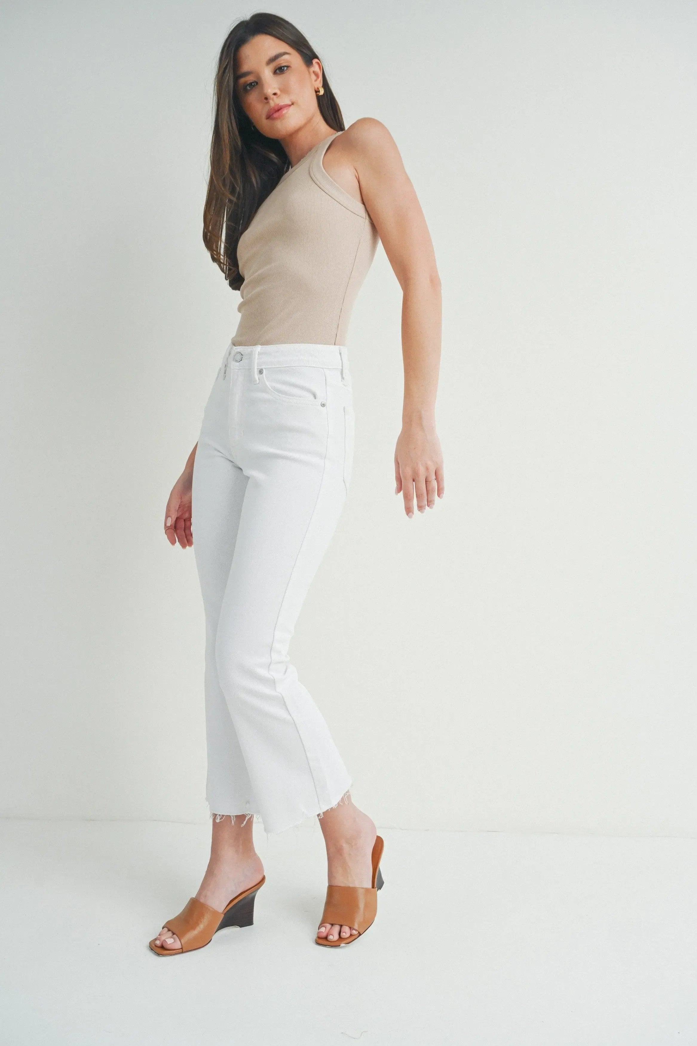 Hr Crop Flare Long Skinny Jeans - Epicplacess
