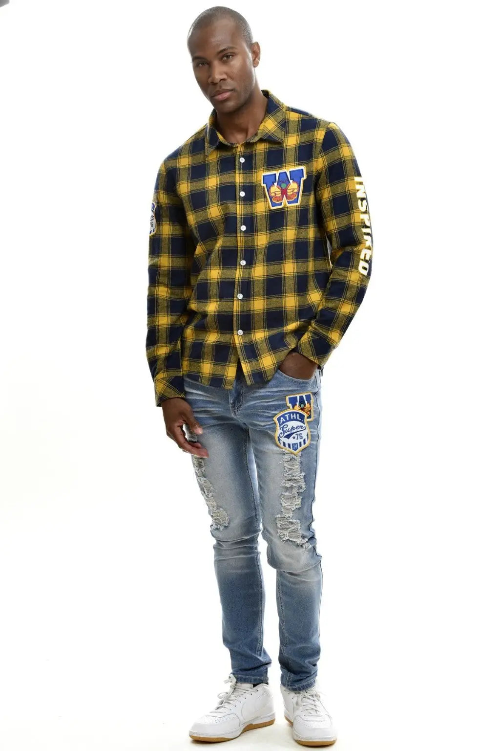 Super Skinny Ahead Of The Game Ripped Stacked Jeans - Epicplacess