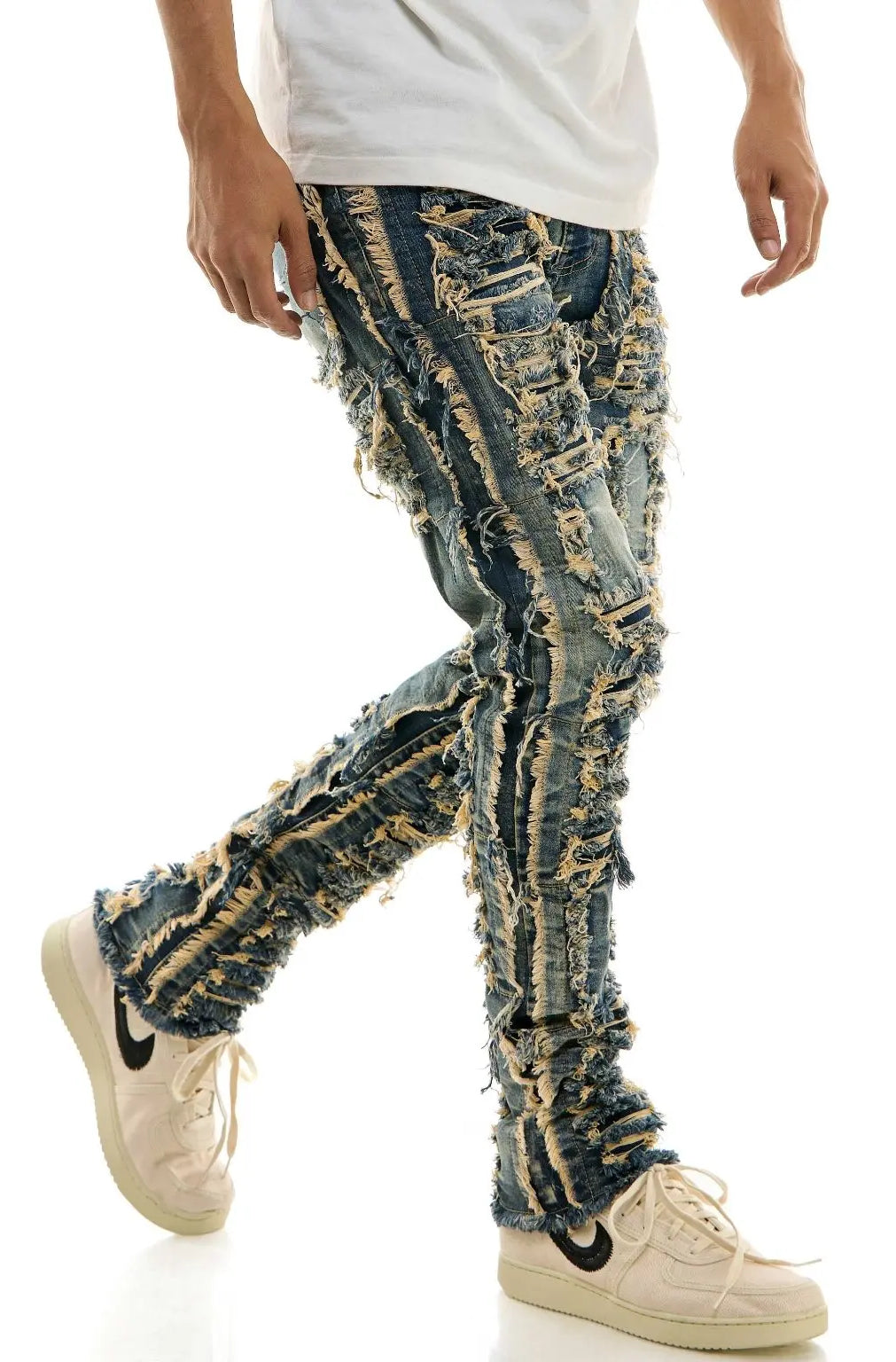 Epix It Distressed Jacquard Skinny Jeans jeans Epicplacess