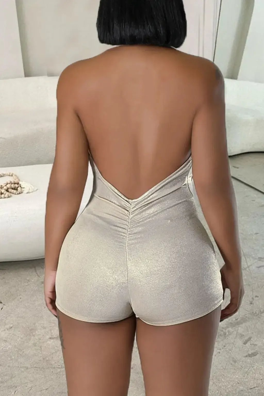 Silver romper outfit view - Epicplacess