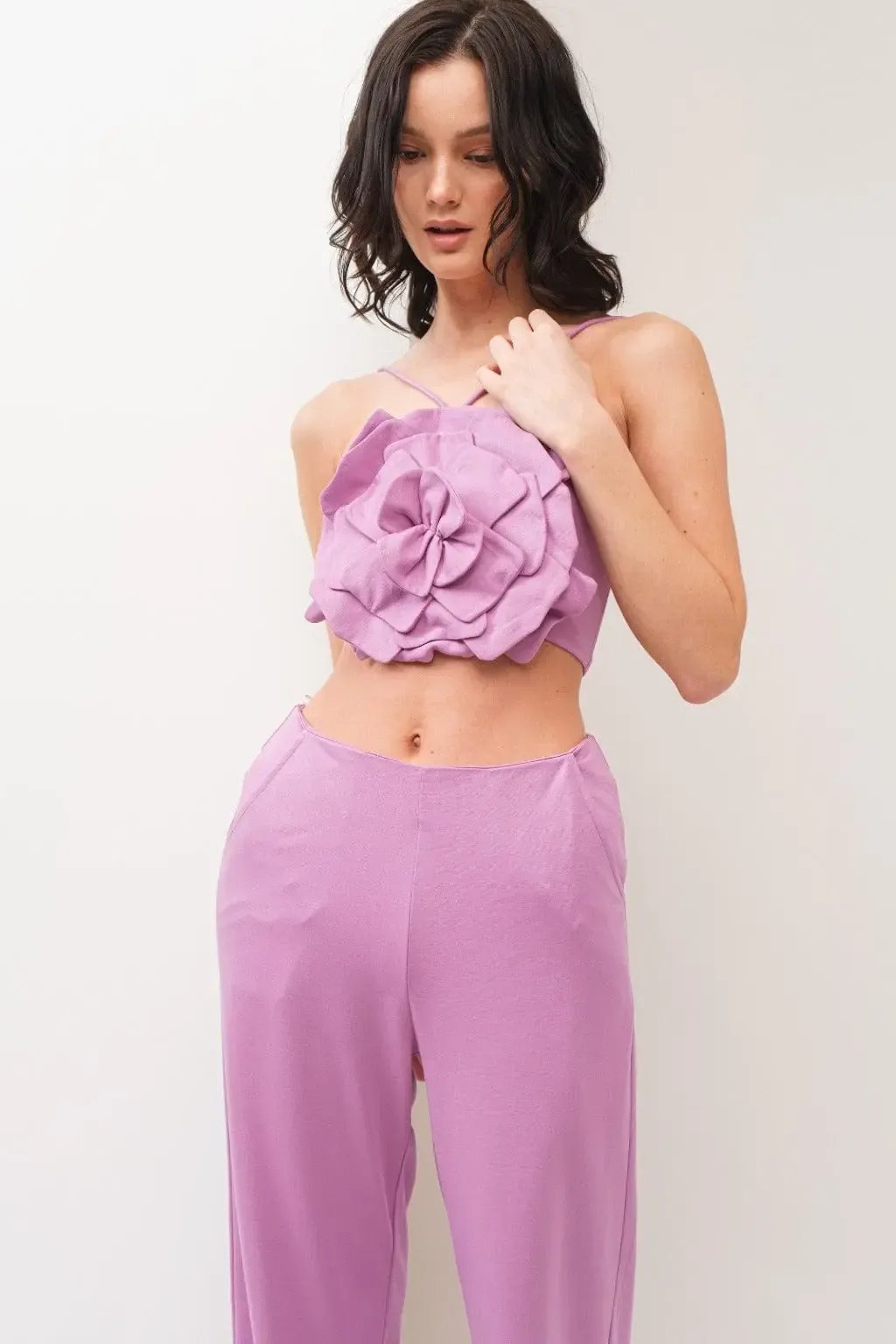 Pink wide-leg jumpsuit - Epicplacess