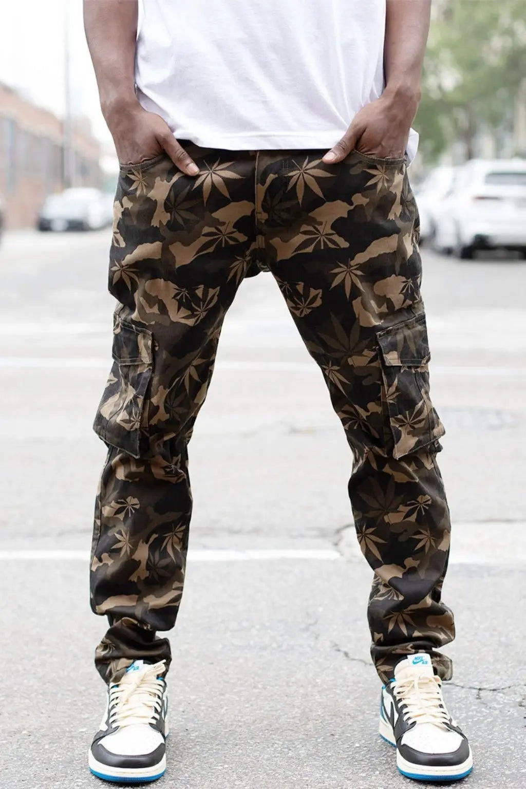 Stitch Relaxed Camo cotton cargo pants - Epicplacess